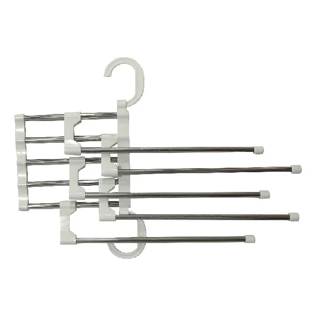 Gantungan Celana Jilbab Multifungsi Magic Hanger 5 in 1 StainlessSteel