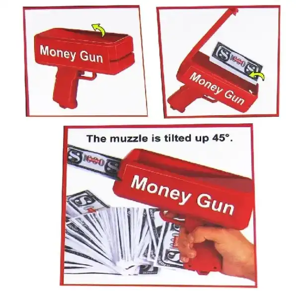 Mainan Anak Supreme Gun Mainan Tembakan Uang Mainan Cash Toy Money Gun Mainan Anak Best Gift