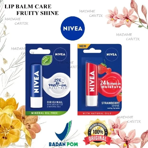 NIVEA LIP BALM | LIP CARE | FRUITY SHINE WITH NATURAL OILS LIPBALM ORIGINAL