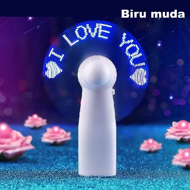 KIPAS ANGIN MINI GENGGAM Cute / Kipas Lipat PORTABLE / LED Mini Fan