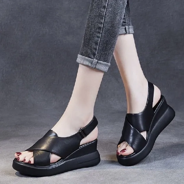 Sepatu Sandal Wanita Wedges Korean Style Sandal Cewek Original sendal wanita kekinian Berkualitas