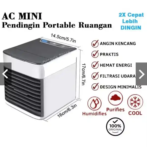 ARTIC AIR COOLER FAN MINI / AC PORTABLE USB HIGH QUALITY IMPORT / AC MINI COOLER