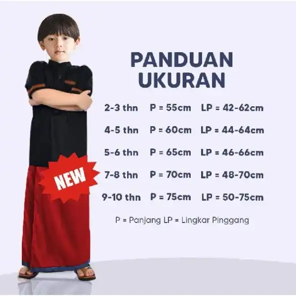 Sarung Instan Anak Laki-laki