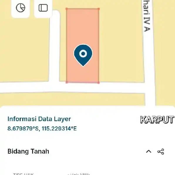 Dijual 3 are, Jl. Tukad Batanghari Panjer Renon.Denpasar