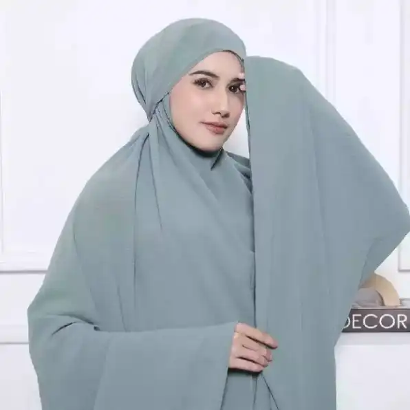 Mukena Khadijah Dewasa Crinkle Airflow Premium Terbaru Jumbo