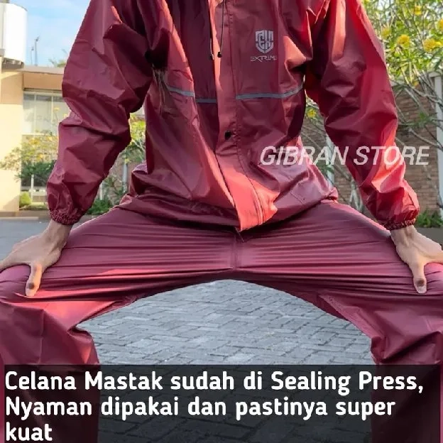 Jas Hujan Motor Extrime Pria dan Wanita Original Bahan Tebal