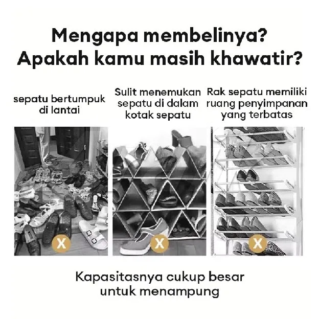 Rak Sepatu Tertutup Anti Debu Rak Sepatu Susun Plastik Lemari Sepatu Rak Sepatu Aesthetic Tempat Sep