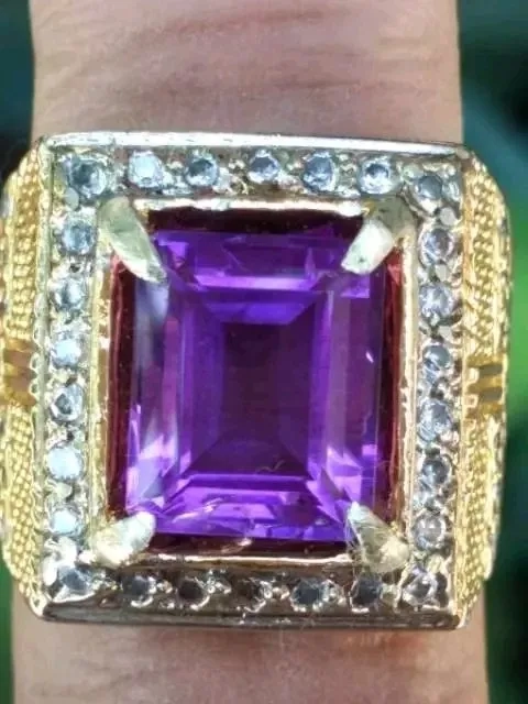 natural amethyst kecubung iket mewah bukan garnet ruby topaz