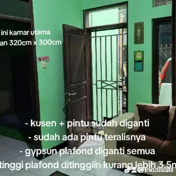 Rumah Second Bangunan Baru Siap Huni