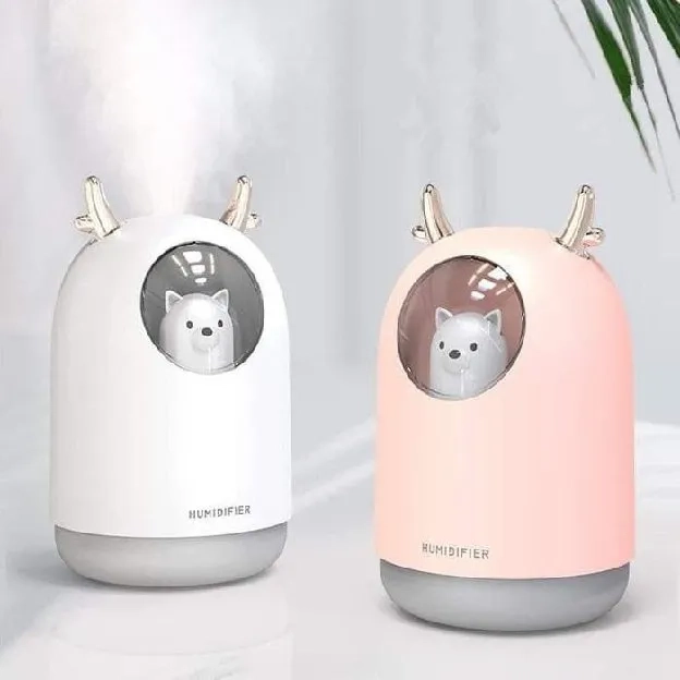 Humidifier Usb Air Diffuser Purifier Pelembab Udara Light Color H2O 220ml / 320ml /300ml