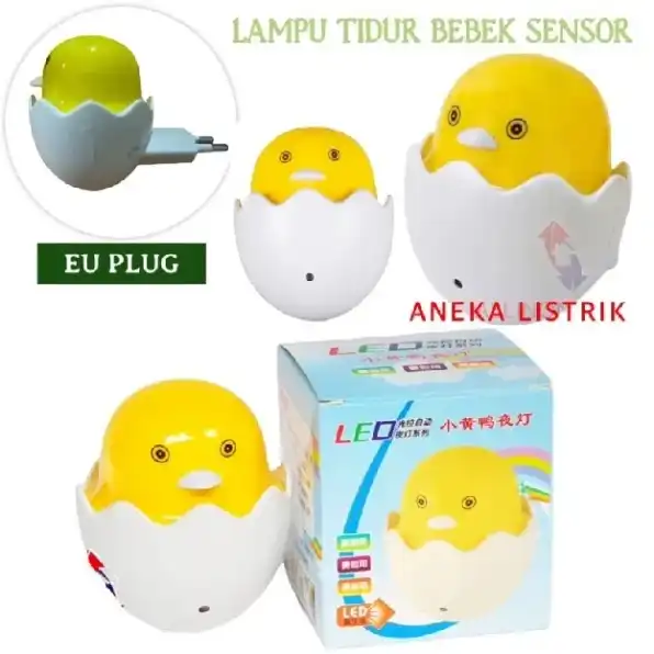 LAMPU TIDUR LED SENSOR CAHAYA TELUR TELOR AYAM DEKORASI RUANGAN NIGHT LAMP