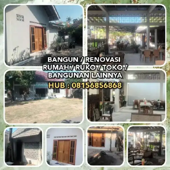 PEMBORONG BANGUNAN : BANGUN / RENOVASI : RUMAH / RUKO / TOKO / BANGUNAN LAINNYA.H: 08156856868>>