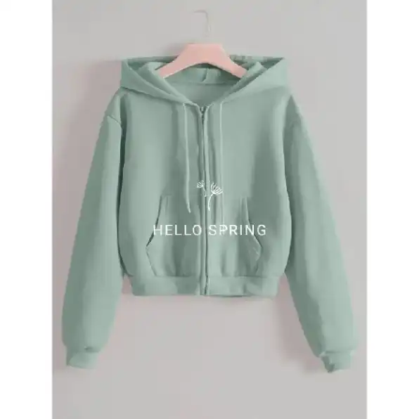 Jaket Crop top Wanita Hoodie Basic Zipper Jaket Wanita Kekinian