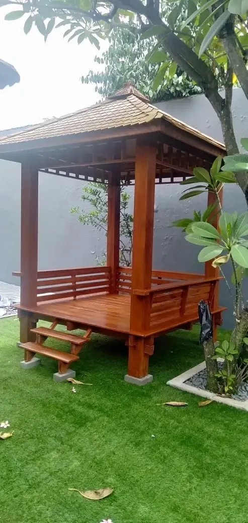 gazebo kayu kelapa