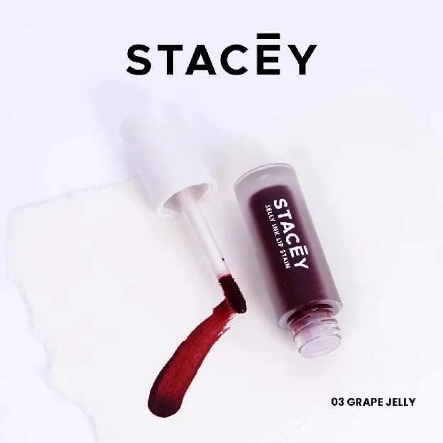 Stacey Jelly Ink Lip Stain - Lip Tint Make up Hydrating and Moisturizing Lips