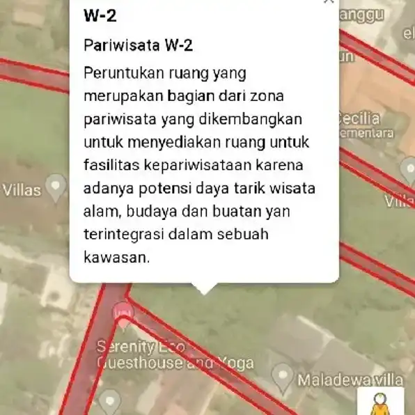 Dijual 7 are, Jl. Nelayan Pantai BATU BOLONG Canggu Kuta Utara