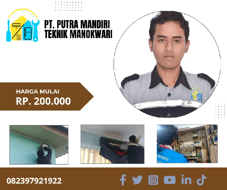 Service AC Komplek Irman Jaya Manokwari 082397921922
