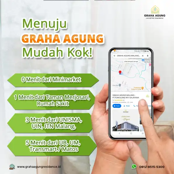 0821-4212-5500 Rasakan Kesejukan Kota Malang Dengan Hunian Nyaman Di Lokasi Terbaik