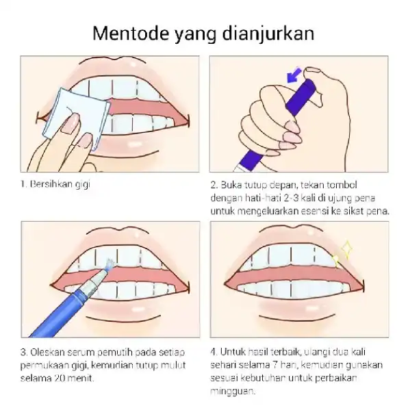 Teeth Whitening Powder & Pen - Mencerahkan Gigi