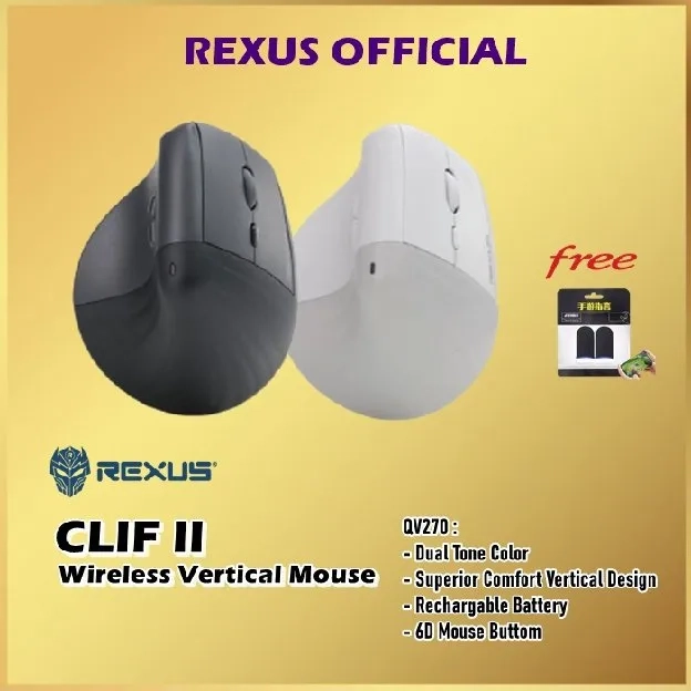 Vertical Mouse Wireless Dual Mode Connection Clif