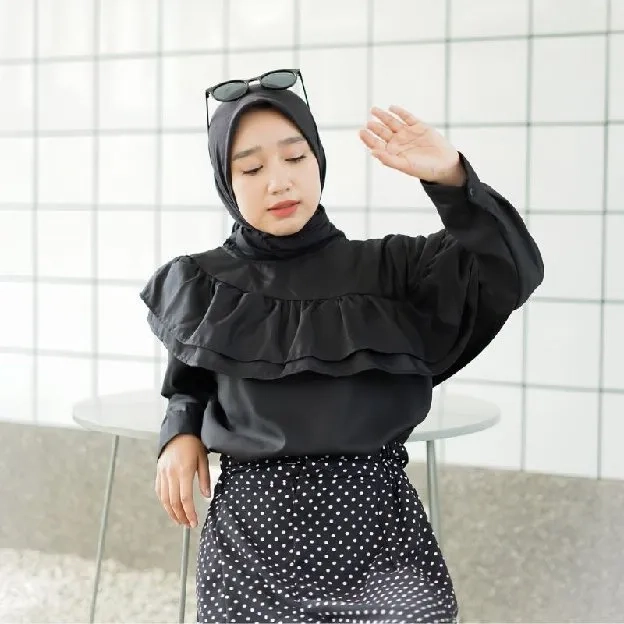 Atasan import / Narina Blouse Ruffle