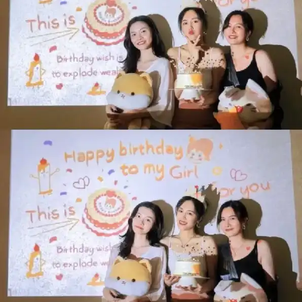 MINI BIRTHDAY PROJECTOR/ HAPPY BIRTHDAY PROJECTOR/ PROYEKTOR MINI PHOTOSHOOT/ PROYEKTOR MINI ULANG T