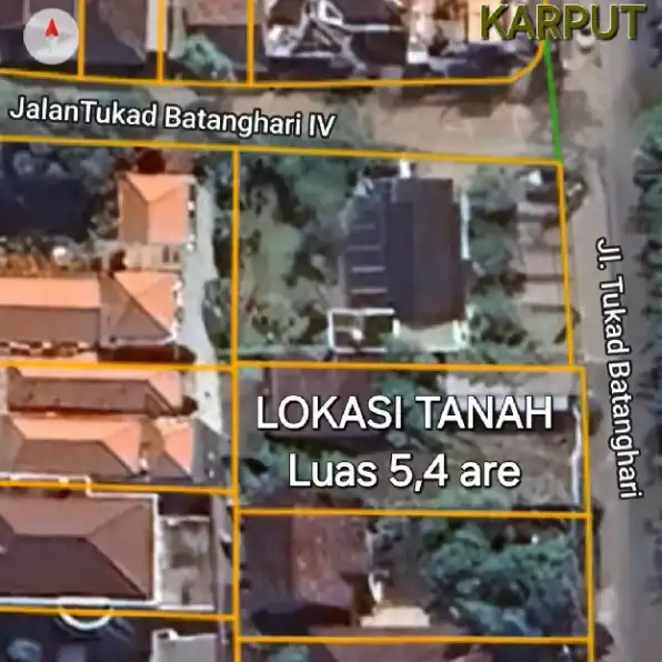 Dijual 5,4 are, Jl. Tukad Batanghari Induk Depan AYUNADI PANJER Denpasar