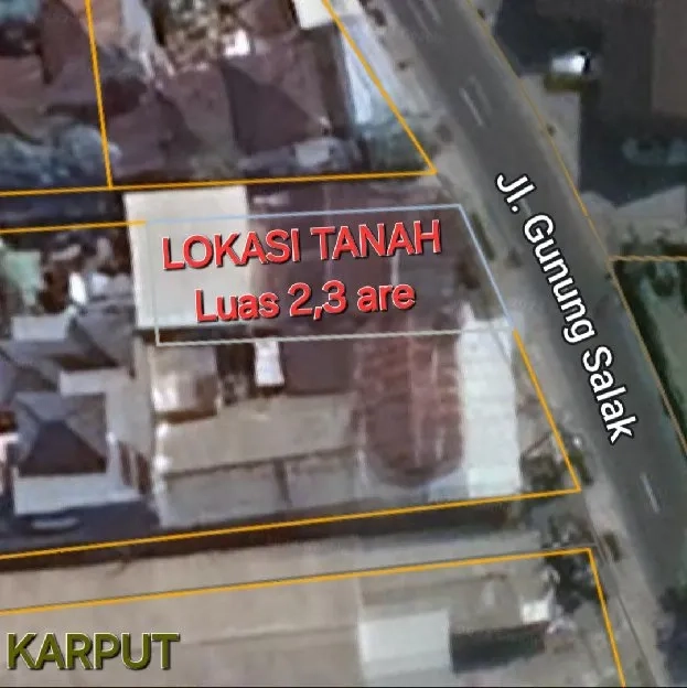 Dijual 2,3 are, Jl. Raya Gunung Salak Padangsambian KLOD Denpasar