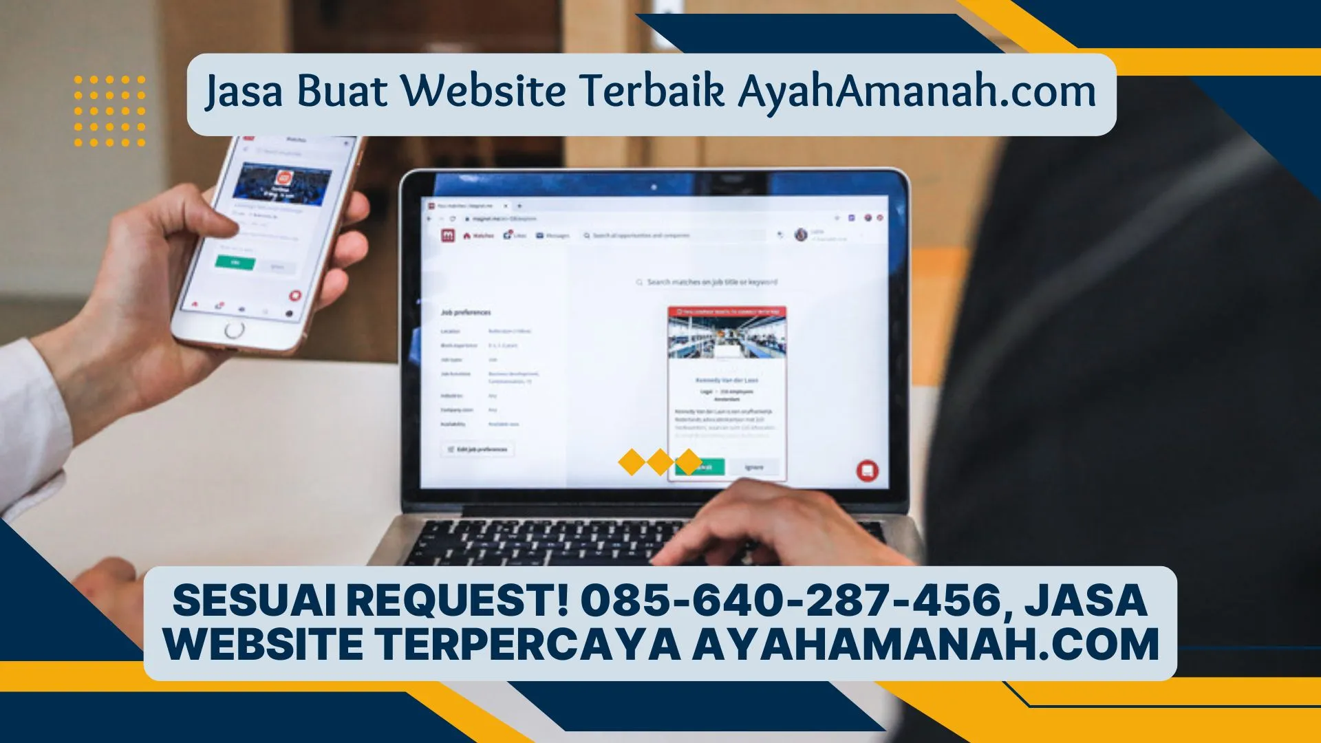 Sesuai Request! 085-640-287-456, Jasa Website Terpercaya AyahAmanah.com
