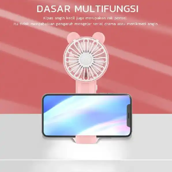 kipas angin multifungsi karakter fast charger stand fan mini usb kipas angin karakter fast charger s