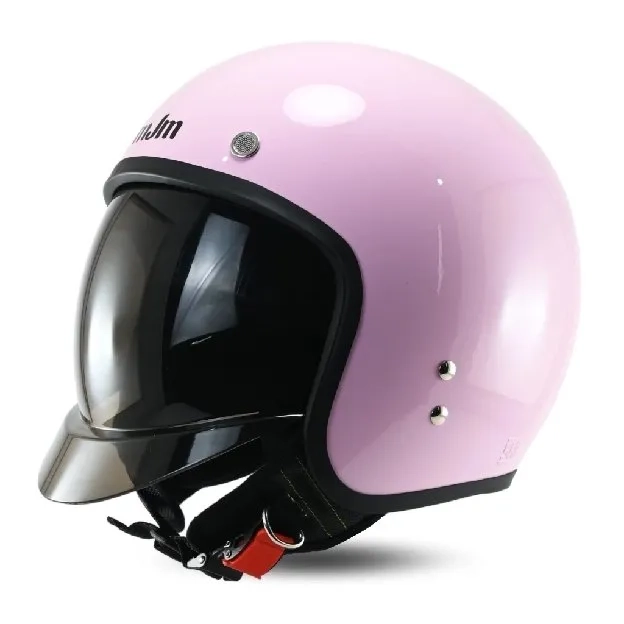 Helm MDS MAGNUM Retro Half face kekinian SNI MJM - Warna Komplit - UV Protectio free dus packing bis