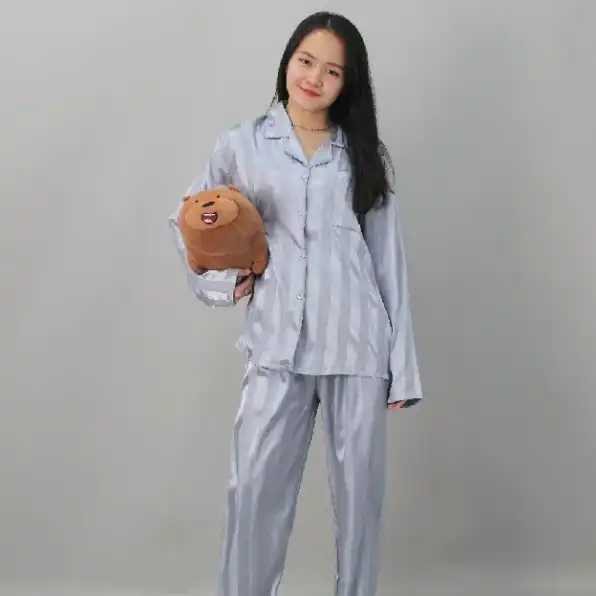 Piyama Satin Powysuit Baju Tidur Wanita Dewasa