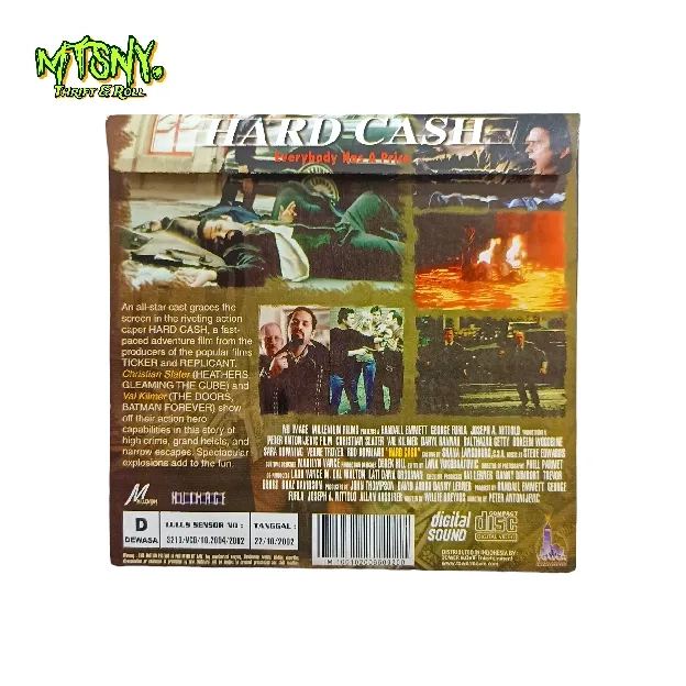 Video CD VCD Film Hard Cash Aksi Action Holywood