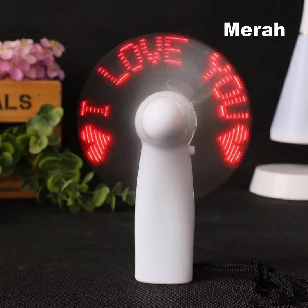 KIPAS ANGIN MINI GENGGAM Cute / Kipas Lipat PORTABLE / LED Mini Fan