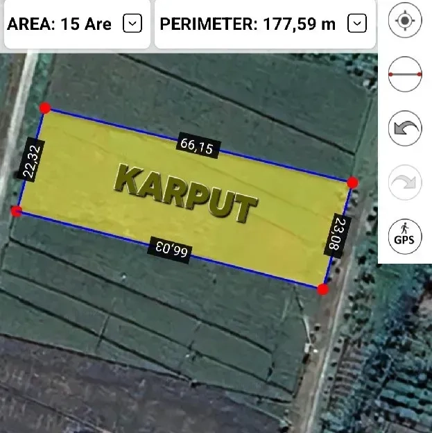 Dijual 15 are, Jl. Pura Peneduhan Bypass Kediri Banjar Anyar Tabanan