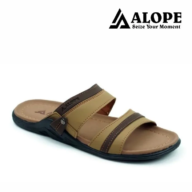 Bisa COD - Sandal Kulit H06 ALOPE Pria - dmn