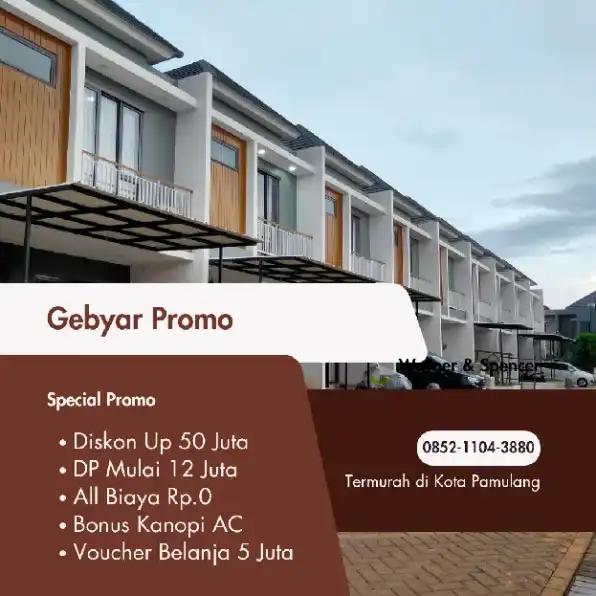 rumah murah lebar 8 meter 