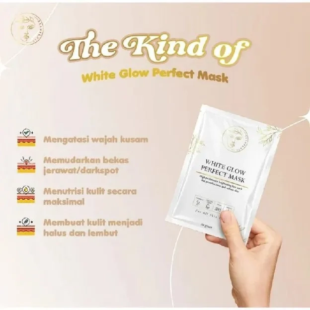 [FREE SPATULA MASKER] SKINFLAIR WHITE GLOW PERFECT MASK MASKER WAJAH UNTUK MENCERAHKAN