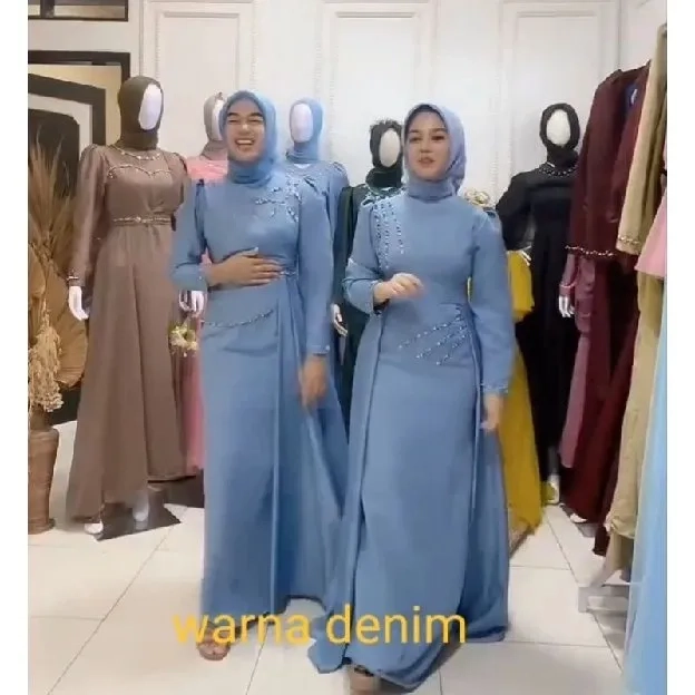 gaun mermaid-drees kondangan-gaun akad