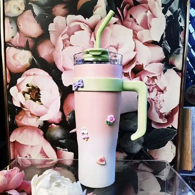 Tumbler dengan pegangan sublimate blank cup vacuum stainless 1200ML