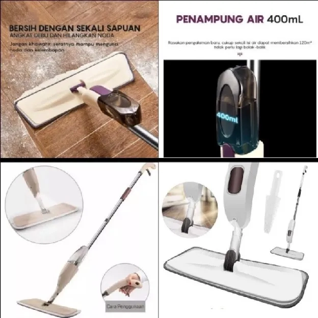 Alat Pel Lantai Semprot WATER SPRAY MOP Pel Semprot Otomatis Pel semprot model terbaru Pel Praktis