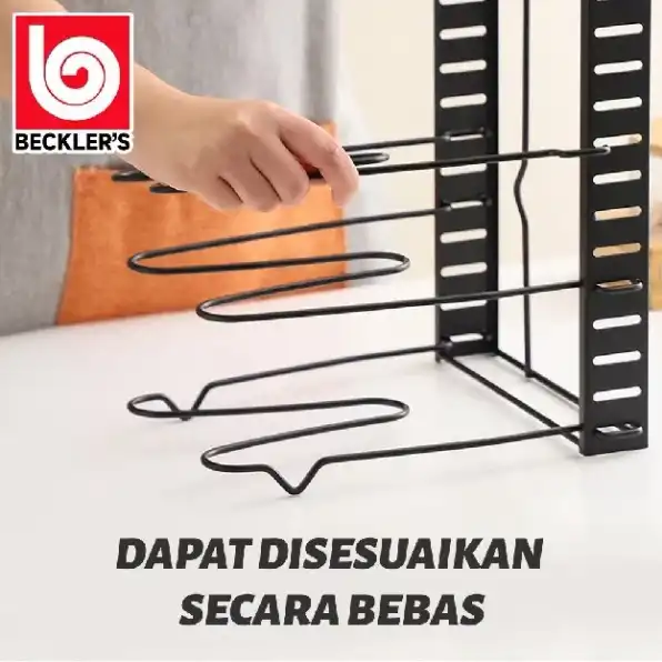 Rak Tutup Panci Teplon Wajan/ Rak Dapur Stainless Steel Serbaguna