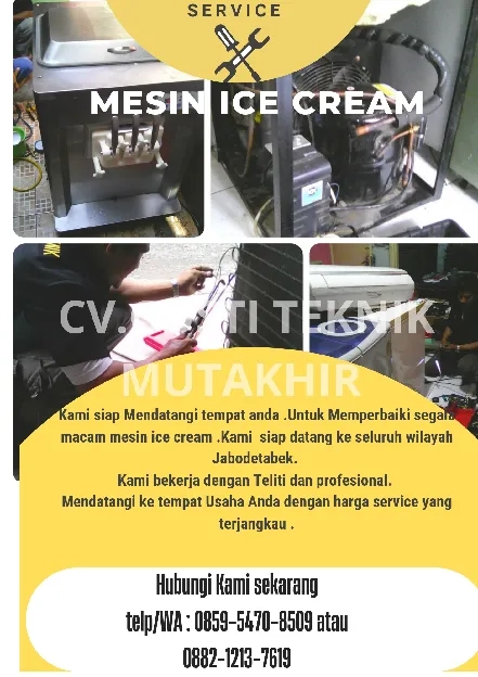 Jasa Service Mesin Ice cream Gelato Terbaik dsn Profesional Siap datang on time 