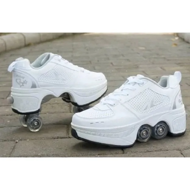 sepatu roda 4 roda kick roller shoes roller skates roler shoe sepatu roda orang dewasa skate - sepat