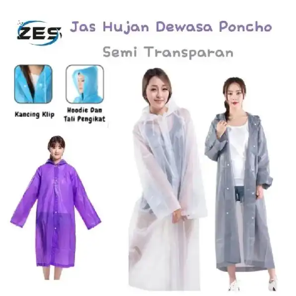 Jas Hujan Terusan Korea Jas Hujan Termurah Reusable Fashionable