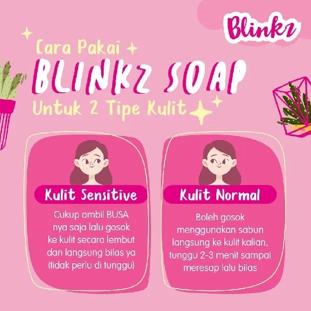 [Agen Resmi] Blinkz Soap BPOM - Sabun Pencerah Wajah dan Badan - FREE GIFT