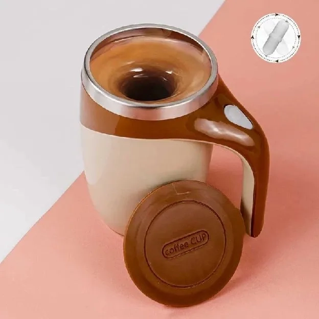 Gelas Aduk Otomatis Rechargeable Cangkir Kopi Teh Tutup Unik Self Stirring Cup Mug Automatic Mixing 