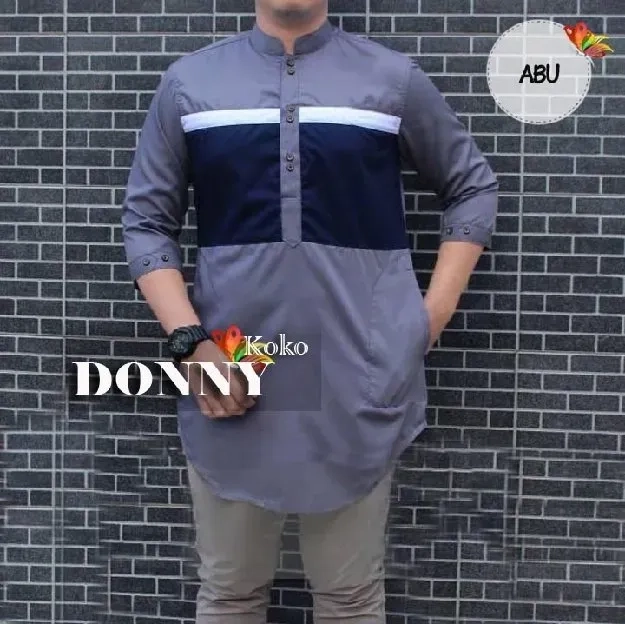 Ec Blouse Koko Pria Donny Putih l atasan fashion baju kemeja koko wanita