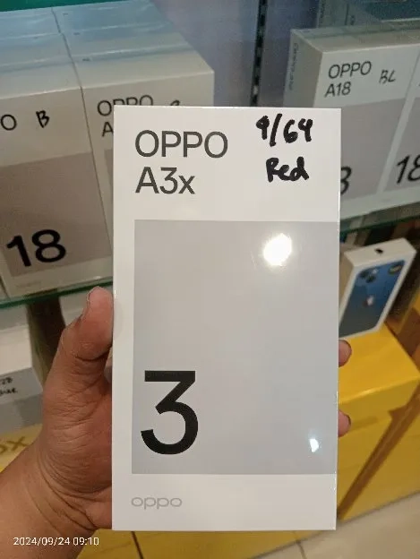 Oppo A3X Ram 4/ Kapasitas Penyimpanan 64 GB 