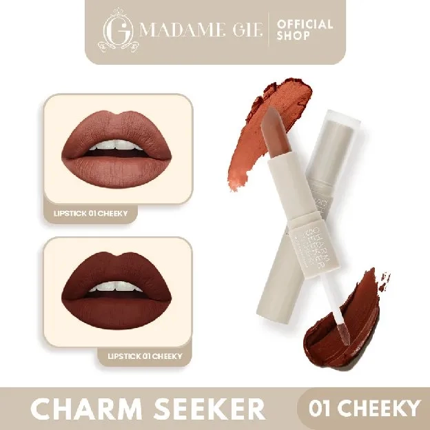 ORIGINAL Madame Gie 2in1 Lips Charmseeker Lip Cream Ombre Lipstick MadameGie 2 in 1 BPOM